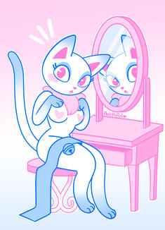 Oops! Pretty Kitty Print